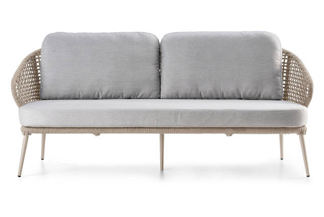 Ravenna 3er Loungebank Aluminium 3