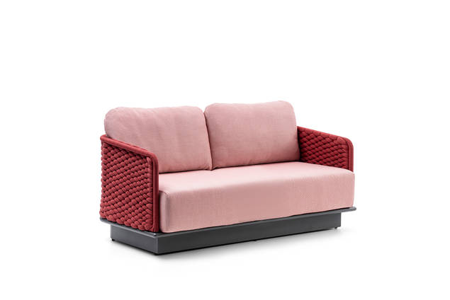 Messina 2er Loungebank Aluminium