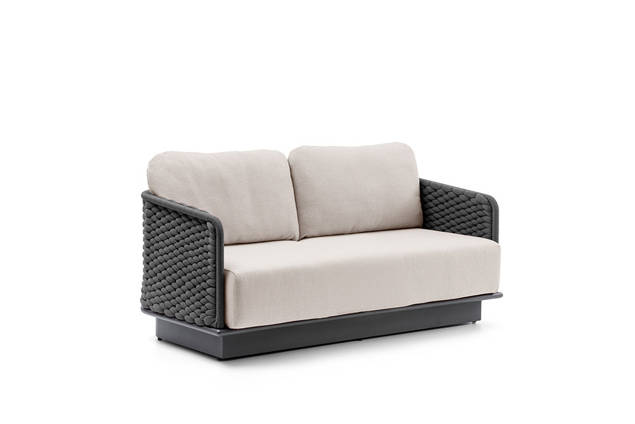 Messina Banc lounge 2 places aluminium