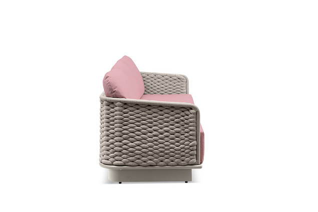 Messina Banc lounge 3 places aluminium 2