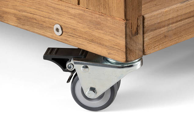 Kampen Strandkorb XL Set Rattan/Holz 11