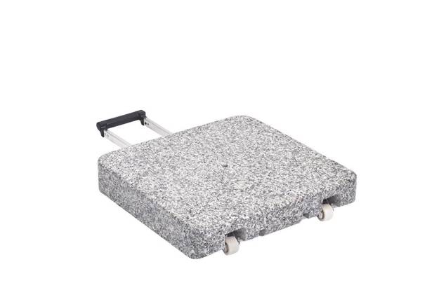 Granitsockel Z 40 kg, Naturstein mit Rollen