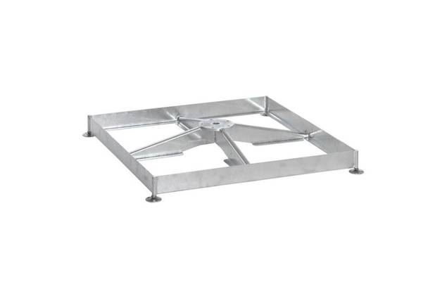 Sockelrahmen M4, 120 kg, Stahl feuerverzinkt, ohne Platten-Set