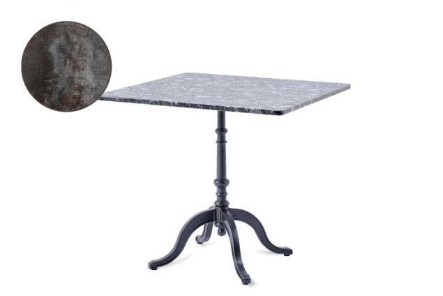 Nostalgie Table de jardin fonte d'acier Ø 100 cm