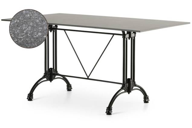 Titanic Table de jardin aluminium 130x95 cm