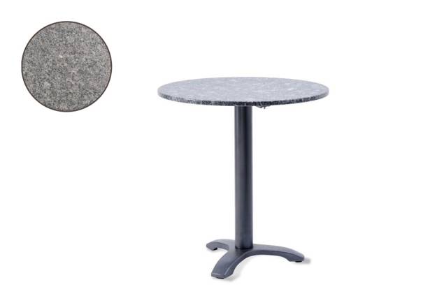 Modern Gartentisch rund Stahlguss Ø 70 cm