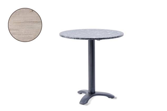 Modern Table de jardin ronde fonte d'acier Ø 70 cm