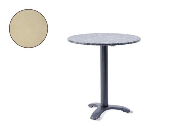 Modern Table de jardin ronde fonte d'acier Ø 80 cm