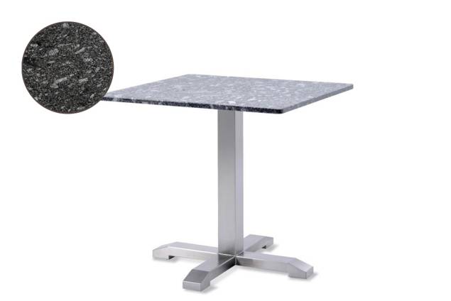 Amsterdam Gartentisch Edelstahl 80x80 cm