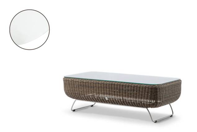 Madonna Table de salon rotin 120x60 cm