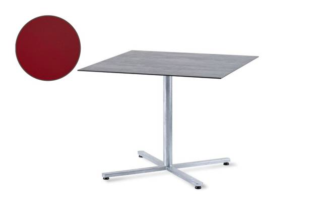 Stockholm Table de jardin pliante acier 80x80 cm