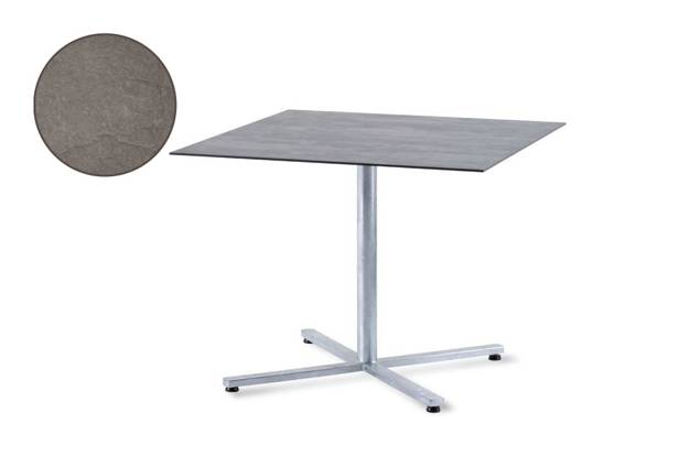 Stockholm Table de jardin pliante acier 90x90 cm