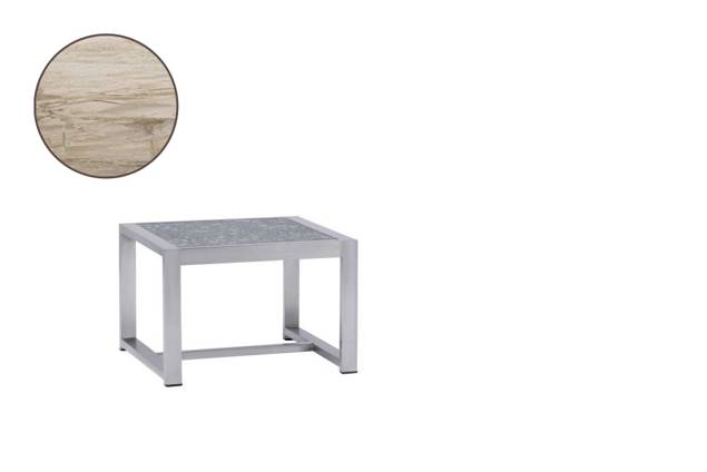 Rubin Table de salon acier inoxydable 60x60 cm
