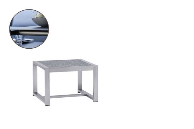 Rubin Loungetisch Edelstahl 60x60 cm
