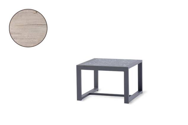 Rubin Loungetisch Aluminium 60x60 cm