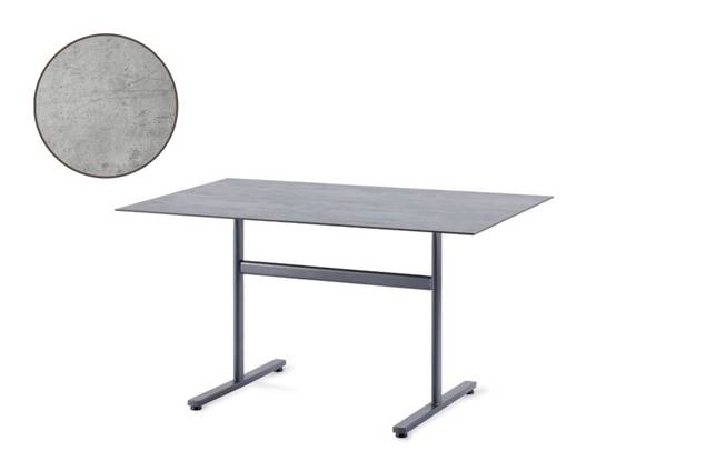 Stockholm Table de jardin pliante acier 200x80 cm