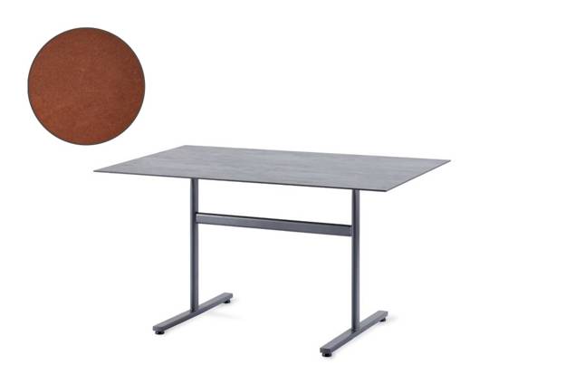 Stockholm Table de jardin pliante acier 220x100 cm