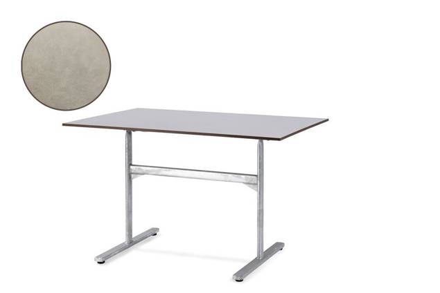 Stockholm Table de jardin pliante acier 130x80 cm
