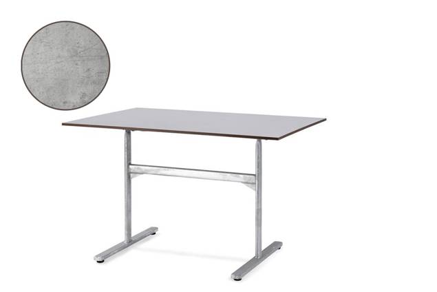 Stockholm Table de jardin pliante acier 120x70 cm