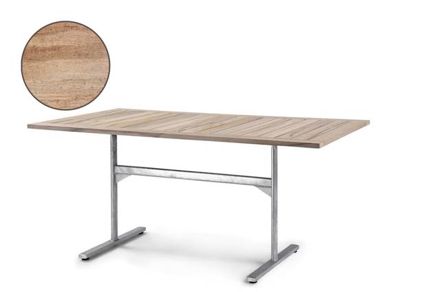 Stockholm Gartentisch klappbar Stahl 160x90 cm