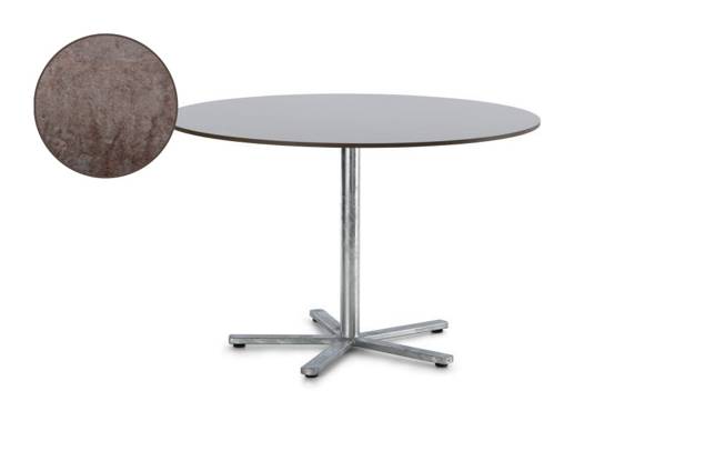 Stockholm Table de jardin pliante acier Ø 120 cm