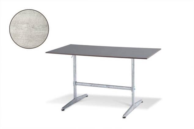 Tempo Table de jardin pliante acier 120x70 cm