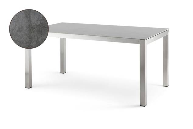 Kos Gartentisch ausziehbar Edelstahl 160/220x90 cm