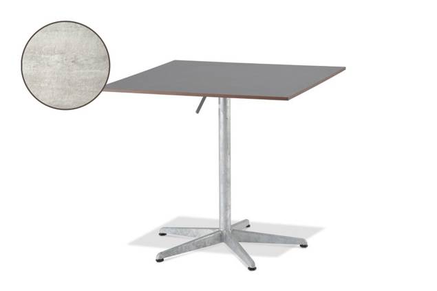 Tempo Gartentisch klappbar Stahl 90x90 cm