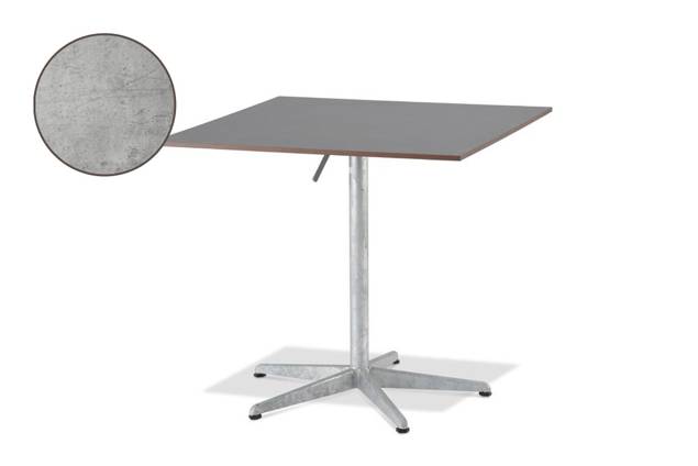 Tempo Table de jardin pliante acier 90x90 cm