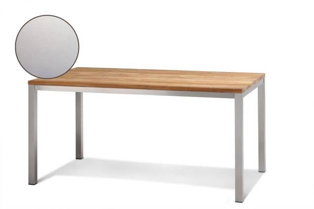 Kopenhagen Gartentisch Edelstahl 90x90 cm