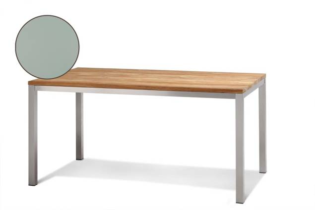 Kopenhagen Table de jardin acier inoxydable 90x90 cm