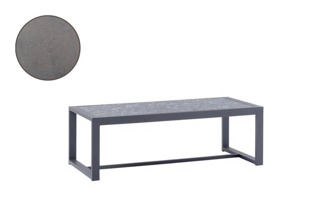 Rubin Loungetisch Aluminium 120x60 cm