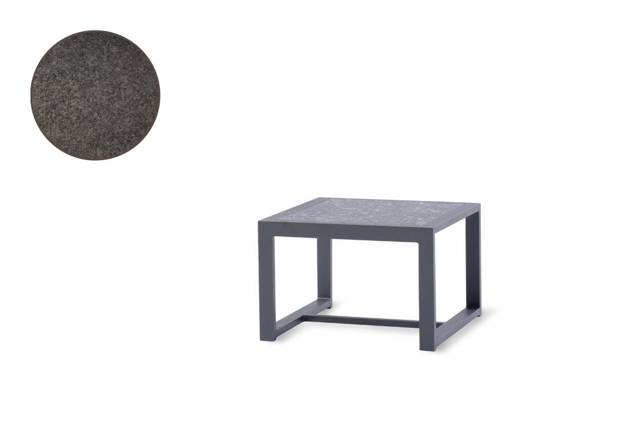 Rubin Loungetisch Aluminium 45x45 cm