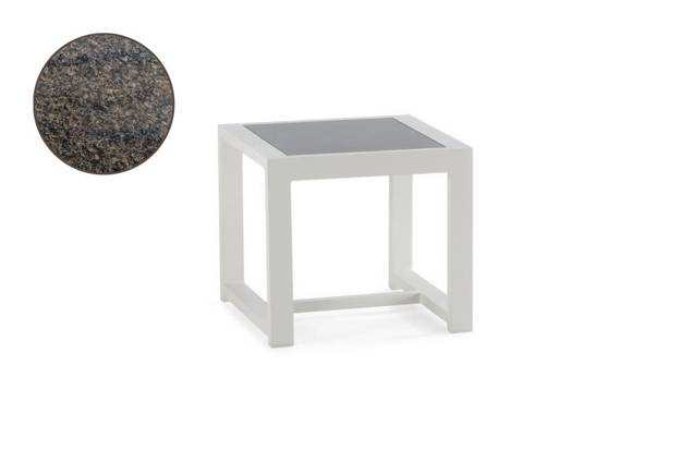 Rubin Loungetisch Aluminium 60x60 cm