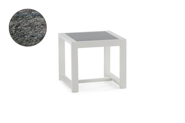 Rubin Table de salon aluminium 60x60 cm