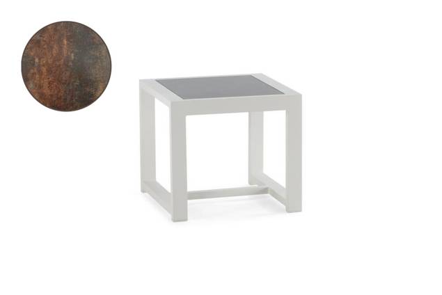 Rubin Loungetisch Aluminium 60x60 cm