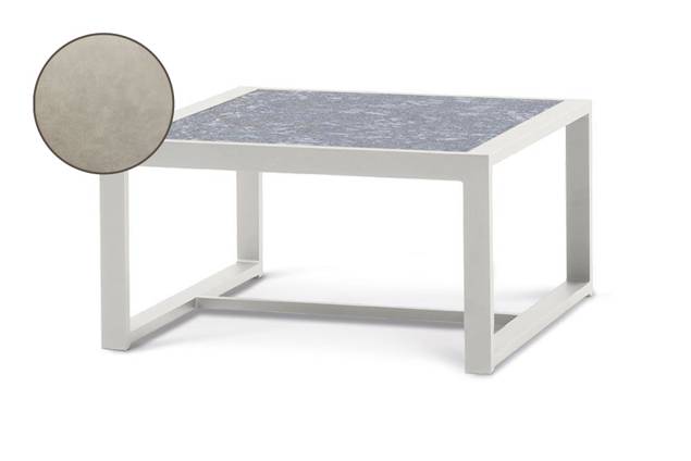 Rubin Loungetisch Aluminium 76x76 cm