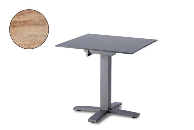 Island Gartentisch Aluminium 70x70 cm