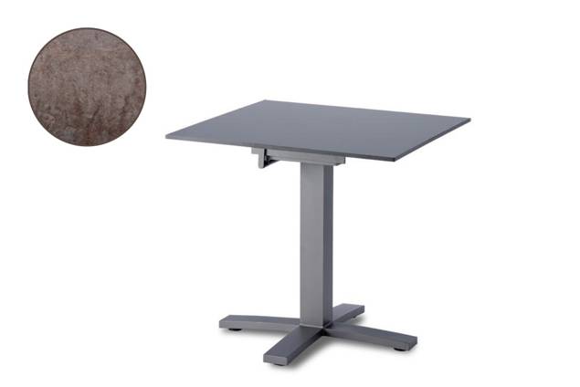 Island Gartentisch Aluminium Ø 80 cm