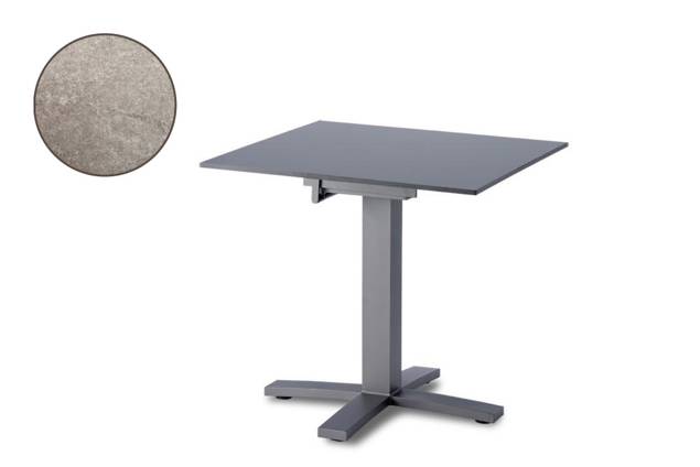 Island Table de jardin aluminium 80x80 cm