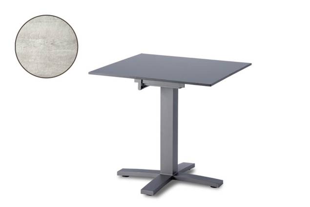 Island Table de jardin aluminium 80x80 cm