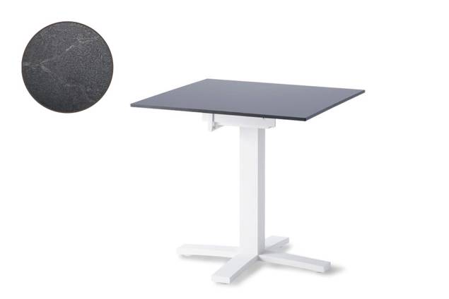 Island Table de jardin aluminium 80x80 cm