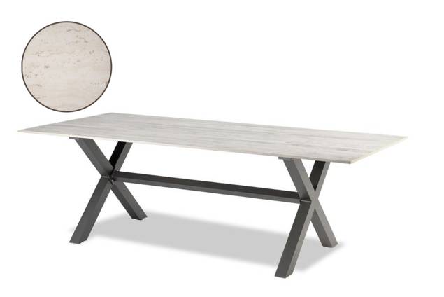 Xenia Table de jardin aluminium 160x90 cm