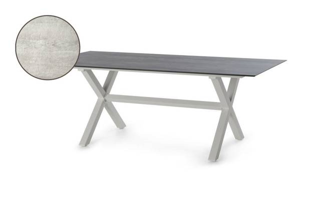 Xenia Table de jardin aluminium 200x100 cm