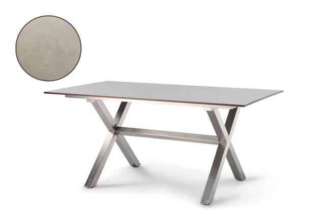 Xenia Gartentisch Edelstahl 180x90 cm