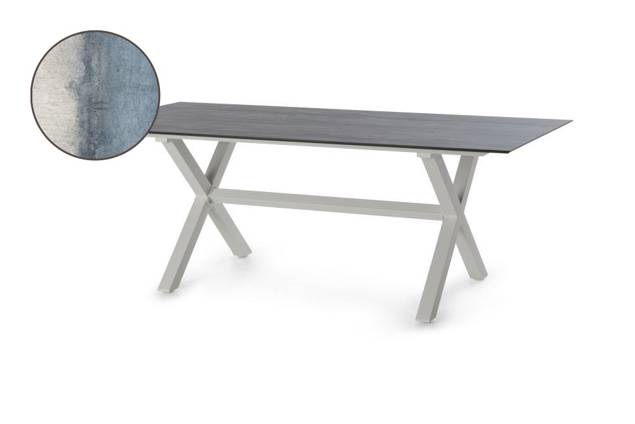 Xenia Table de jardin aluminium 220x100 cm