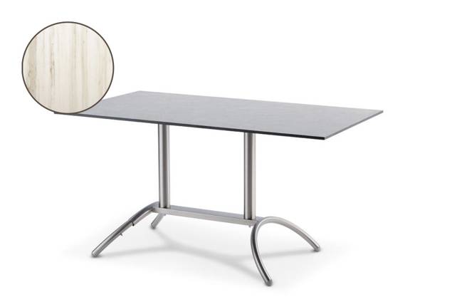 Amazonas Gartentisch Edelstahl 140x90 cm