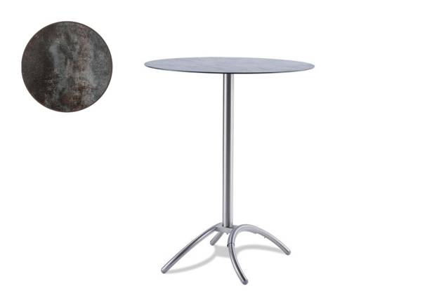 Amazonas Table de bar acier inoxydable Ø 80 cm