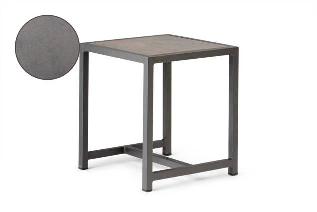 Victoria Table d'appoint aluminium 35x36 cm