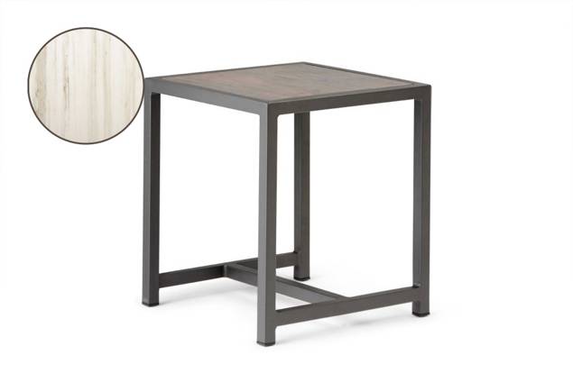 Victoria Table d'appoint aluminium 35x36 cm